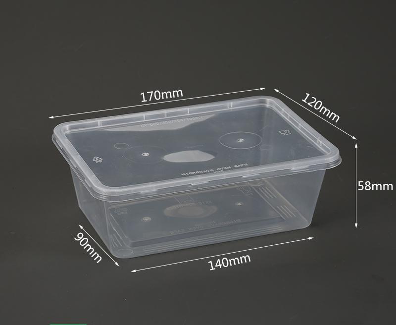 R01 750ml RECTANGLE CONTAINER 750ml长方形餐盒